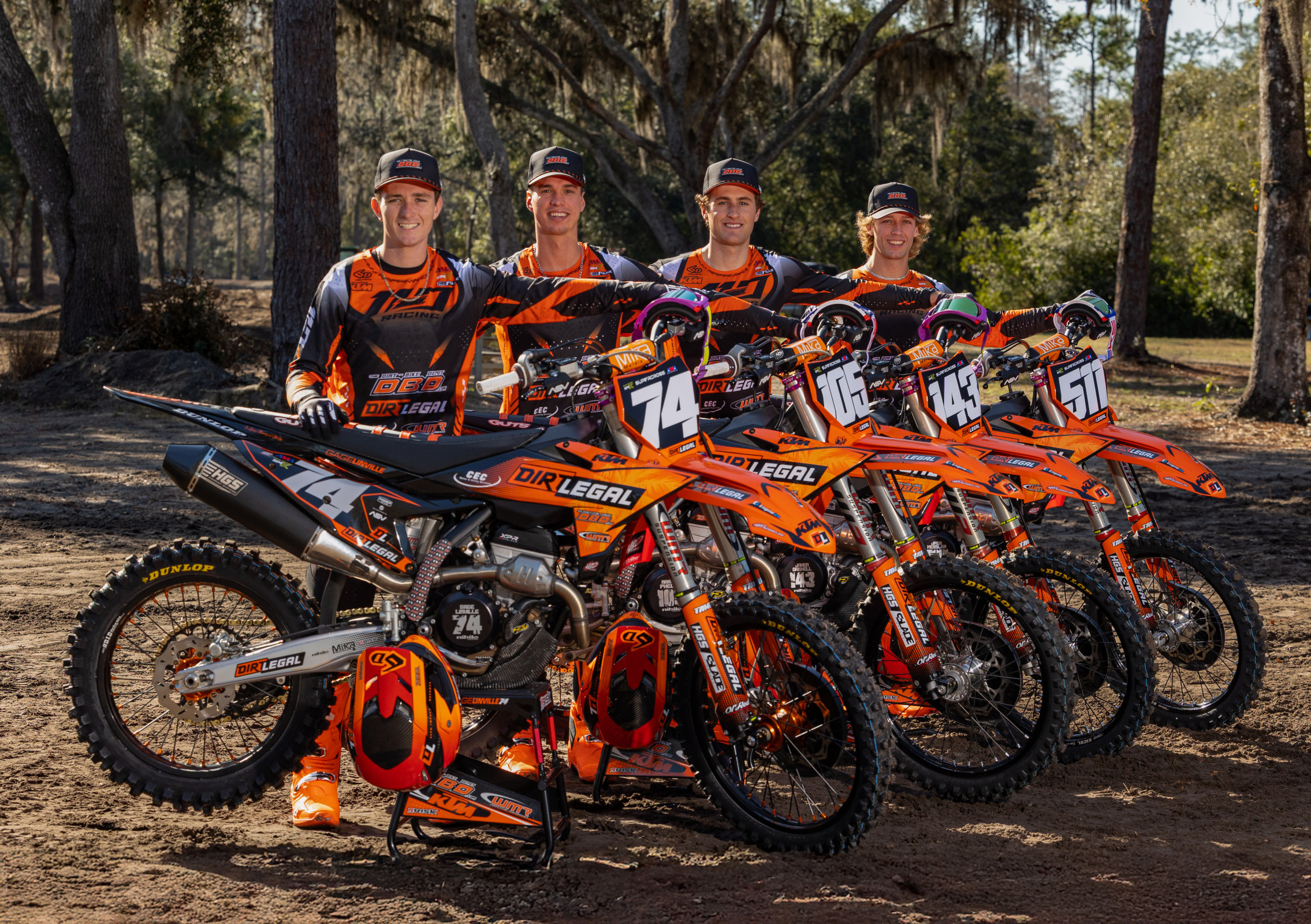 Dirt Legal WMR KTM, MX6 Kawasaki reveal 250SX East galleries