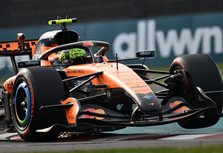 Norris hit by hydraulics, ERS faults; faces 10-place drop